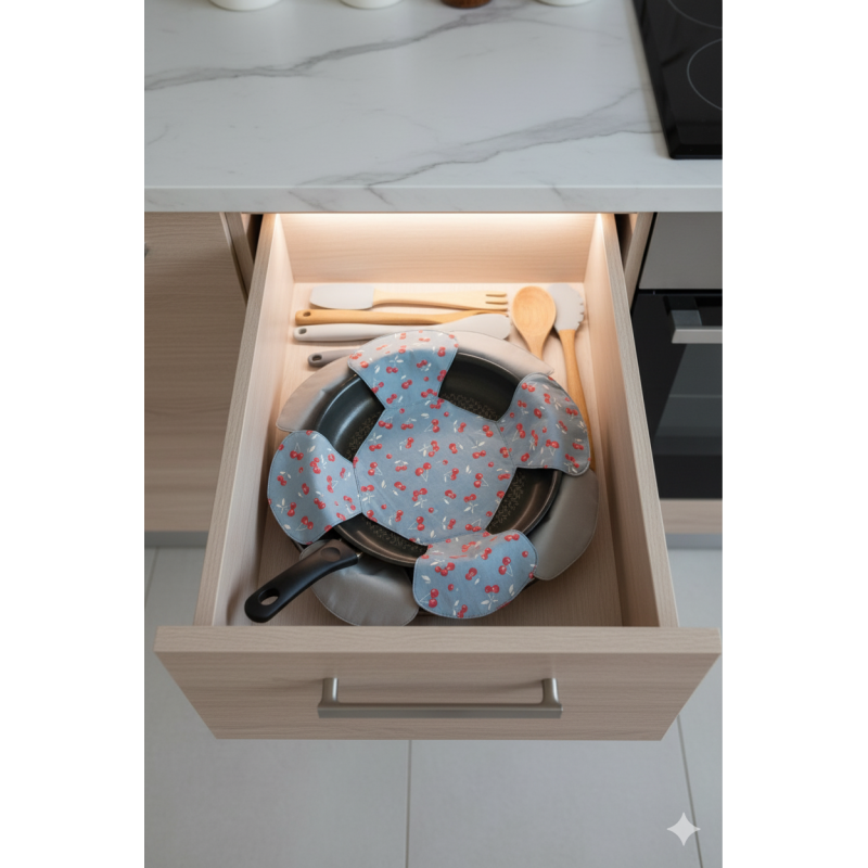 Panpetal protège poêle lavable en coton certifié Gots