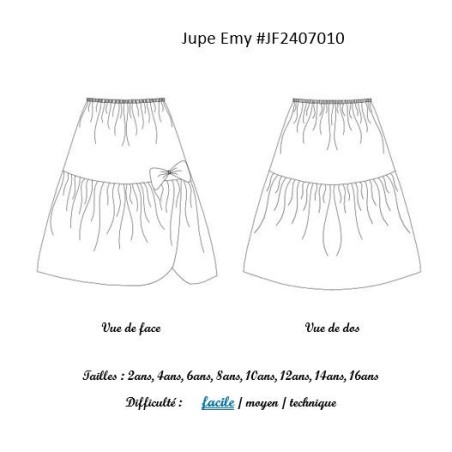 Jupe Emy croquis