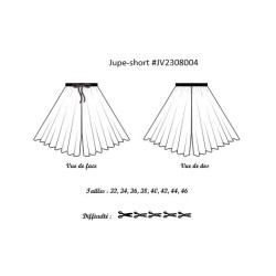 Jupe short Louna croquis