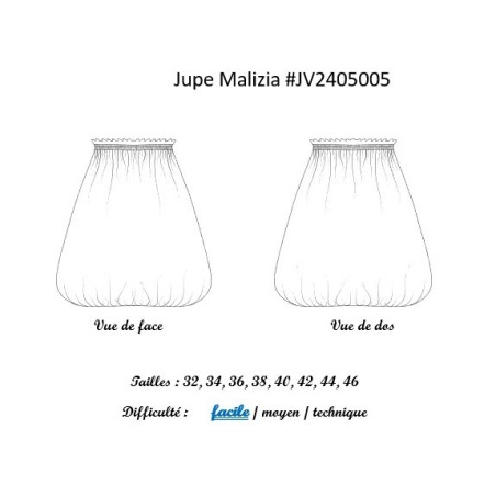 Jupe Malizia croquis
