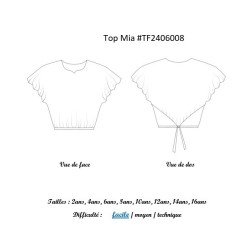 Top Mia fille croquis