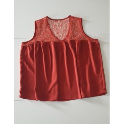 Top Gilou avec finition biais apparent